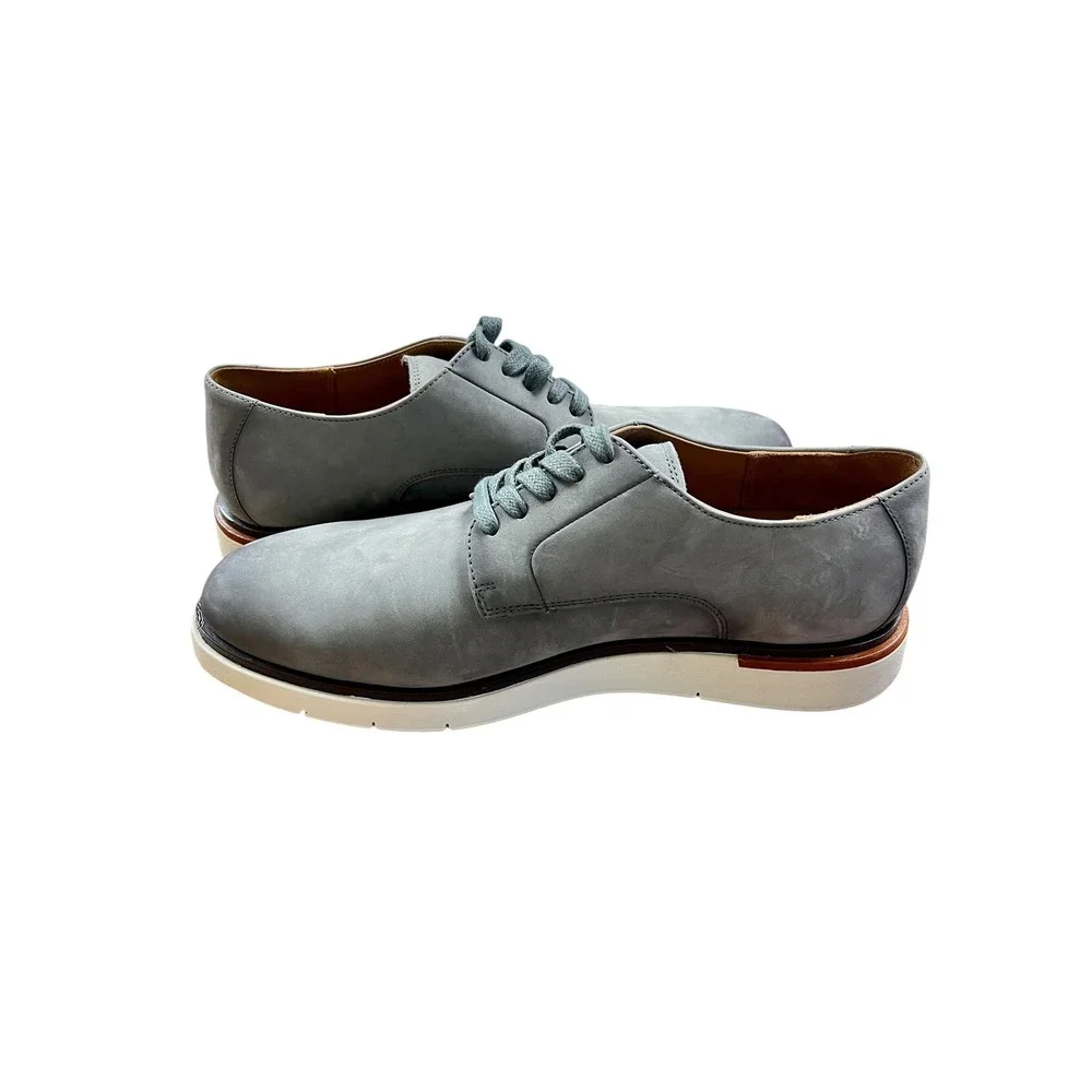 ALLEN EDMONDS Carson Hybrid Derby Men Leather Lace Up Dress Shoes Sneaker 9 Gray